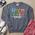 NICU Nurse Ocean Theme Sea Creatures Sweatshirt - Blue Jean Comfort Colors Sweatshirt | HugTee