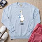 Cute Silly Goose NICU Nurse Sweatshirt - Chambray Comfort Colors Sweatshirt | HugTee