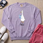 Cute Silly Goose NICU Nurse Sweatshirt - Orchid Comfort Colors Sweatshirt | HugTee