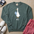 Cute Silly Goose NICU Nurse Sweatshirt - Blue Spruce Comfort Colors Sweatshirt | HugTee