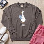 Cute Silly Goose NICU Nurse Sweatshirt - Pepper Lifestyle Hero Mockup | HugTee
