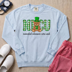 St. Patrick's Day NICU Bear Sweatshirt - Chambray Comfort Colors Sweatshirt | HugTee