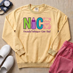 Cute Teddy Bear Neonatal Intensive Care Unit NICU Sweatshirt - Butter Comfort Colors Sweatshirt | HugTee