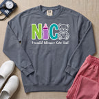 Cute Teddy Bear Neonatal Intensive Care Unit NICU Sweatshirt - Blue Jean Comfort Colors Sweatshirt | HugTee