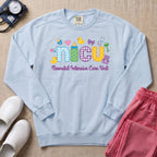Cute Neonatal Intensive Care Unit NICU Sweatshirt - Chambray Comfort Colors Sweatshirt | HugTee