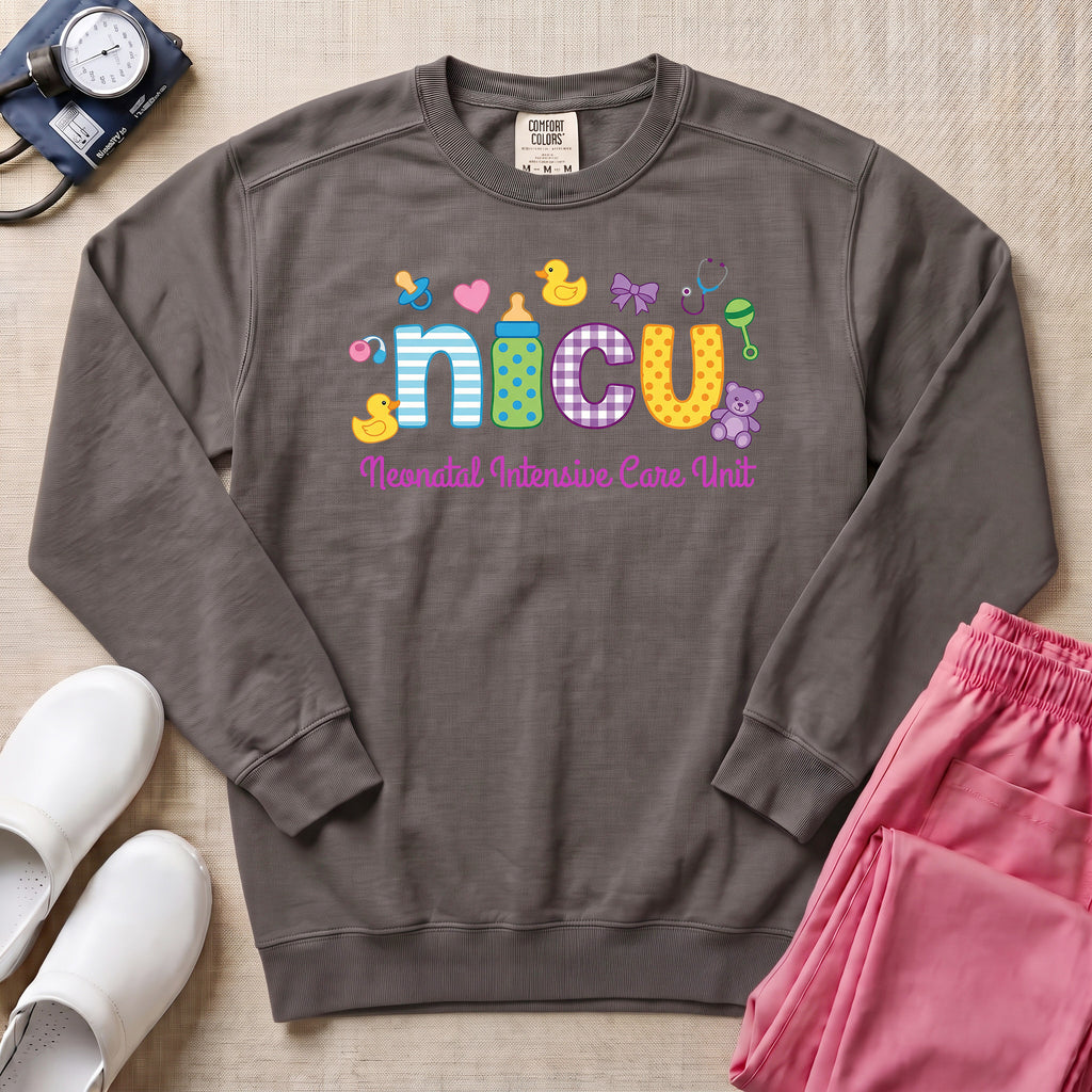 Cute Neonatal Intensive Care Unit NICU Sweatshirt - Pepper Lifestyle Hero Mockup | HugTee