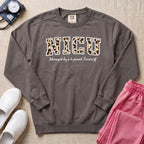 Funny Leopard Print NICU Nurse 4-Pound Terrorist Sweatshirt - Pepper Lifestyle Hero Mockup | HugTee