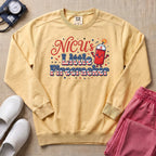 NICU's Little Firecracker 4th of July Nurse Sweatshirt - Butter Comfort Colors Sweatshirt | HugTee