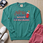 NICU's Little Firecracker 4th of July Nurse Sweatshirt - Seafoam Comfort Colors Sweatshirt | HugTee