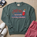 NICU's Little Firecracker 4th of July Nurse Sweatshirt - Blue Spruce Comfort Colors Sweatshirt | HugTee