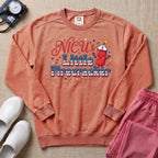 NICU's Little Firecracker 4th of July Nurse Sweatshirt - Terracotta Comfort Colors Sweatshirt | HugTee