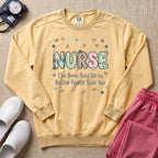 Funny Nurse I've Been Peed On By Better People Than You Sweatshirt - Butter Comfort Colors Sweatshirt | HugTee