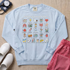 Funny Nursing Slang Alphabet Sweatshirt - Chambray Comfort Colors Sweatshirt | HugTee