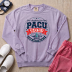 PACU Squad Post Anesthesia Care Unit Nurse Sweatshirt - Orchid Comfort Colors Sweatshirt | HugTee