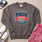 PACU Squad Post Anesthesia Care Unit Nurse Sweatshirt - Pepper Lifestyle Hero Mockup | HugTee