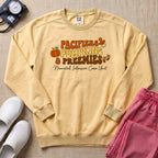Pacifiers Pumpkins & Preemies Retro Fall NICU Sweatshirt - Butter Comfort Colors Sweatshirt | HugTee