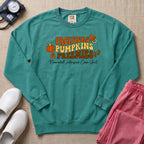 Pacifiers Pumpkins & Preemies Retro Fall NICU Sweatshirt - Seafoam Comfort Colors Sweatshirt | HugTee