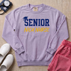 Senior NICU Nurse Collegiate Sweatshirt - Orchid Comfort Colors Sweatshirt | HugTee