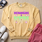 Shenanigans & Scrubs St. Patrick's Day Funny Nurse Gift Sweatshirt - Butter Comfort Colors Sweatshirt | HugTee