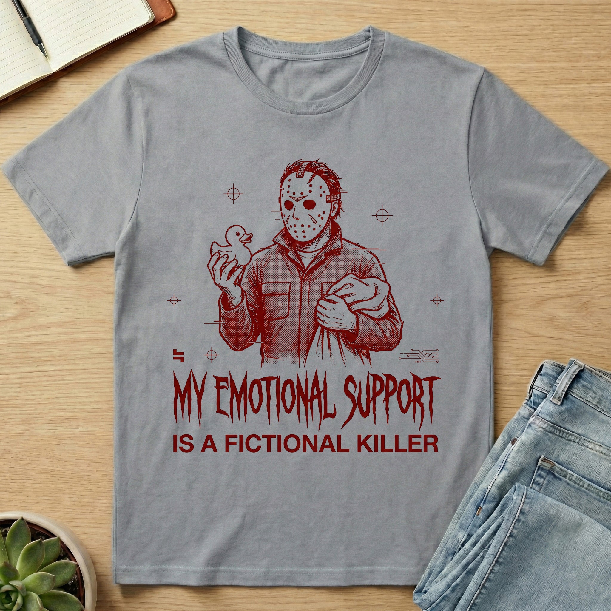 My Emotional Support Is A Fictional Killer T-shirt