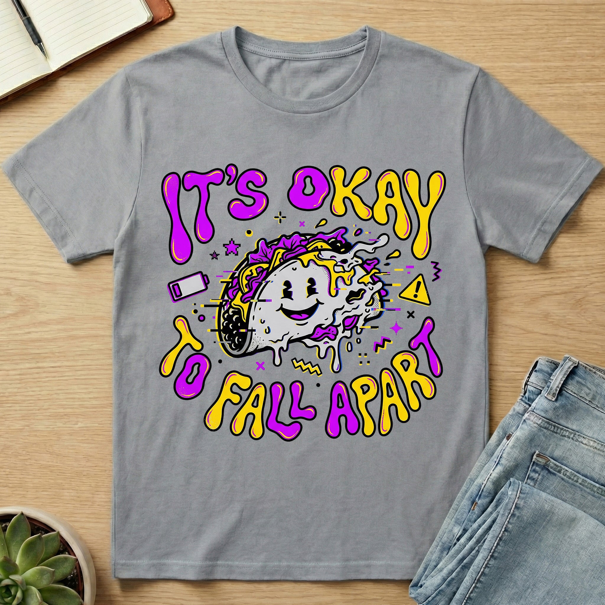 It's Okay To Fall Apart Tacos T-shirt