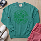 St. Patrick's Day Neonatal ICU Shenanigans Squad Sweatshirt - Seafoam Comfort Colors Sweatshirt | HugTee