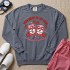 The NICU Is My Jam Retro Strawberry Nurse Sweatshirt - Blue Jean Comfort Colors Sweatshirt | HugTee