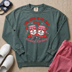The NICU Is My Jam Retro Strawberry Nurse Sweatshirt - Blue Spruce Comfort Colors Sweatshirt | HugTee