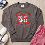 The NICU Is My Jam Retro Strawberry Nurse Sweatshirt - Pepper Lifestyle Hero Mockup | HugTee