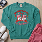 The NICU Is My Jam Retro Strawberry Nurse Sweatshirt - Seafoam Comfort Colors Sweatshirt | HugTee