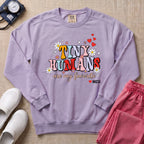 Tiny Humans Are My Favorite Retro NICU Nurse Sweatshirt - Orchid Comfort Colors Sweatshirt | HugTee