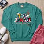 Tiny Humans Are My Favorite Retro NICU Nurse Sweatshirt - Seafoam Comfort Colors Sweatshirt | HugTee